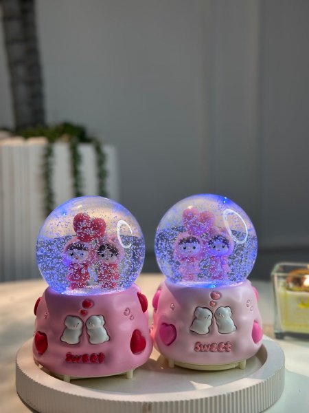 بلورة مضيئة ولد & بنت 3D