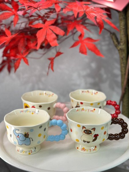 فنجان يد مجدول happy