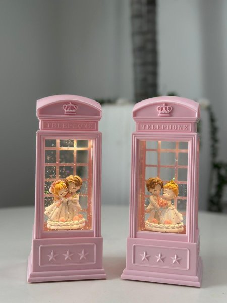 تحفة بلورة مضيئه طويلة ولد & بنت