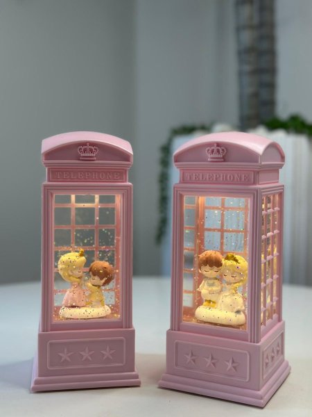 تحفة بلورة مضيئه طويلة عريس & عروس