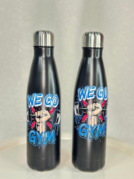 مطرة ثيرموس طويل we go gym اسود