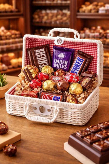 سلة قش شنطة أبيض طقم قطعتين (GR40-2)