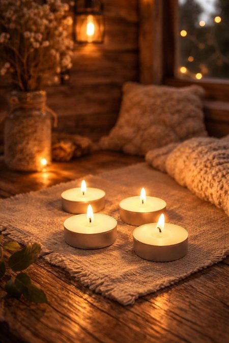 شمع قوالب ( البيع بالعلبه 4 قطع)