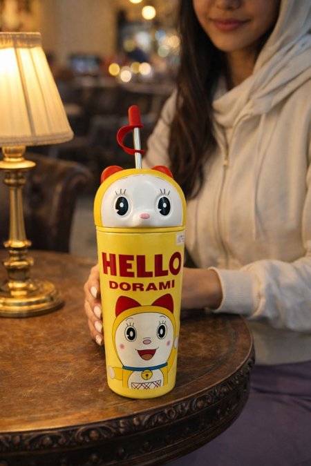 ثيرموس مجسم بنت أصفر