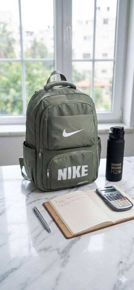 شنط NIKE شباب / صبايا ثقيل (زيتي)
