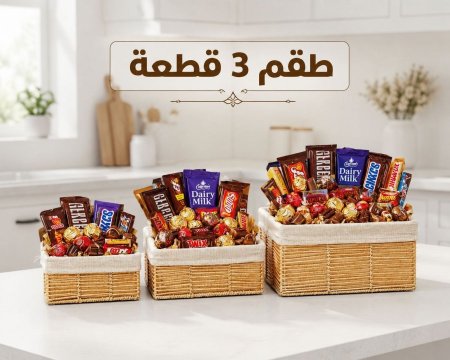 سلة قش طقم 3قطع
