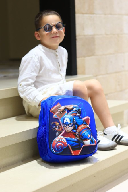 شنط روضه 3D كابتن امريكا  _109