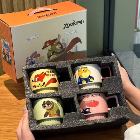 طقم فناجين zootpia