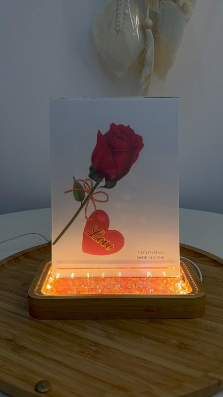 برواز صور إضاءة LED مع برق