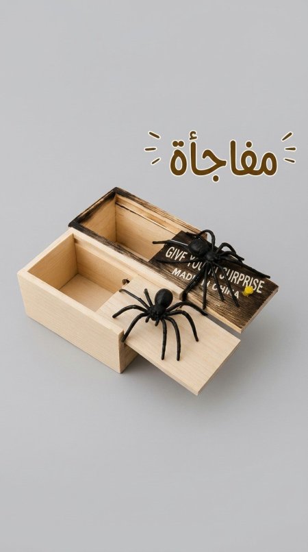 بوكس خشب مهرج مفاجئة 3 قطع ب 10 