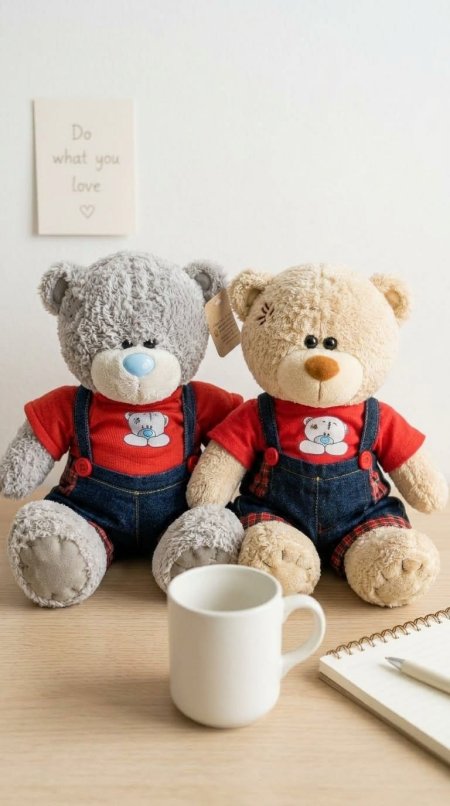 دب teddy bear جينز كبير 25cm