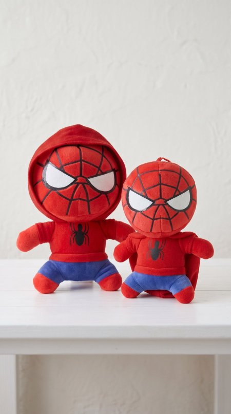 دب Disney سبايدر مان طاقيه مع علاقه طبعة 25cm