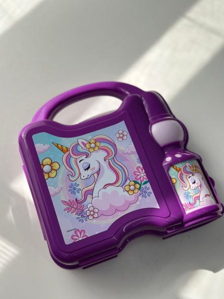 علب زوادة يونيكورن ليلكي