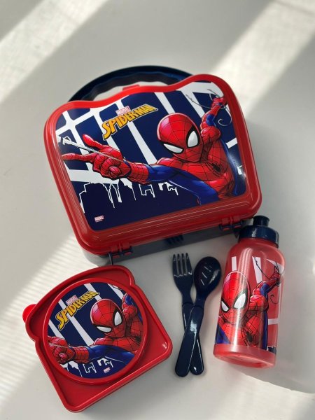 علب زوادة سبايدر مان أحمر