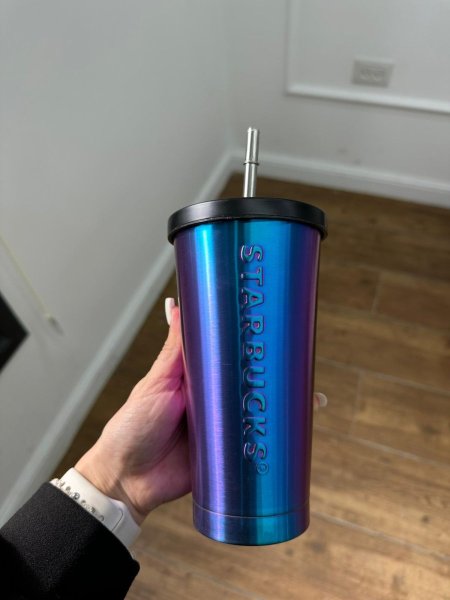 ماج ثيرموس ستاربكس حفر متلك مع مصاصة