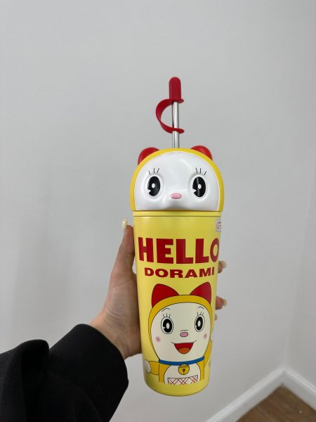 ثيرموس مجسم بنت أصفر