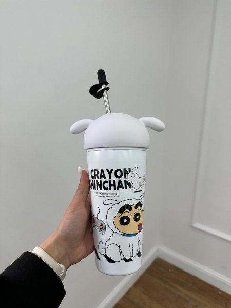 ثيرموس مجسم خروف أبيض واسود