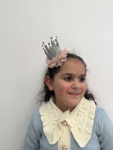 طوق شعر بنات تاج