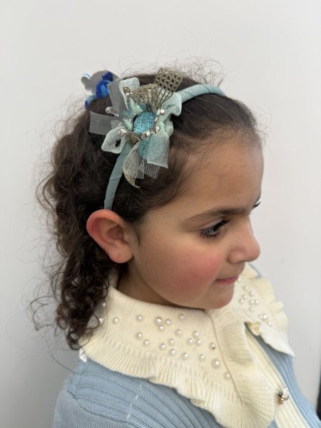 طوق شعر بنات تاج