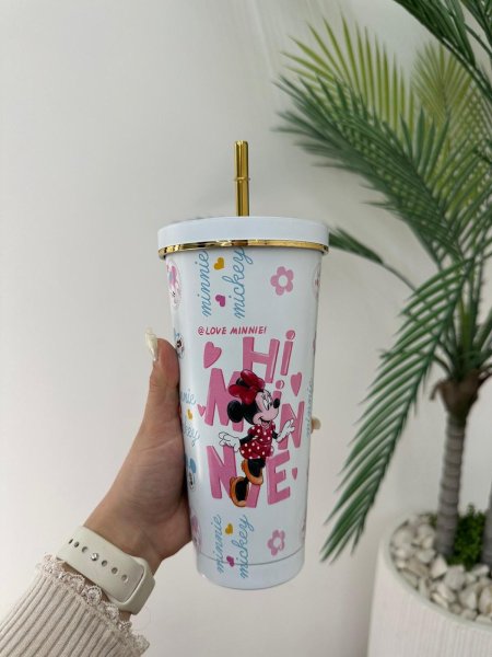 ثيرموس (مطرة) مع مصاصه ميكي &ميني ستانلس